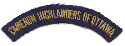 Cameron Highlanders of Ottawa, R.C.I.C.