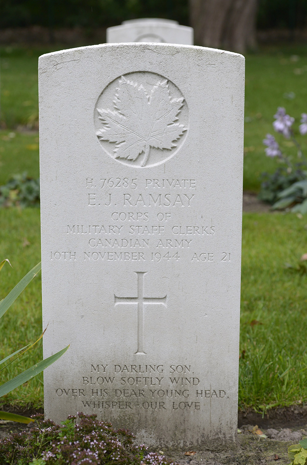 RAMSAY, EDWARD JAMES - Royal Canadian Artillery