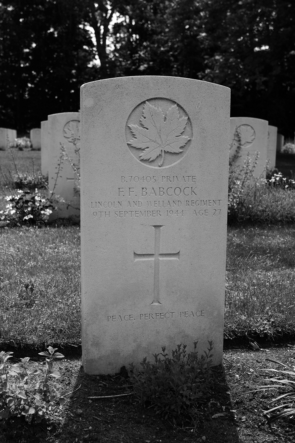 BABCOCK, FRANK FROST - Lincoln and Welland Regiment, R.C.I.C.