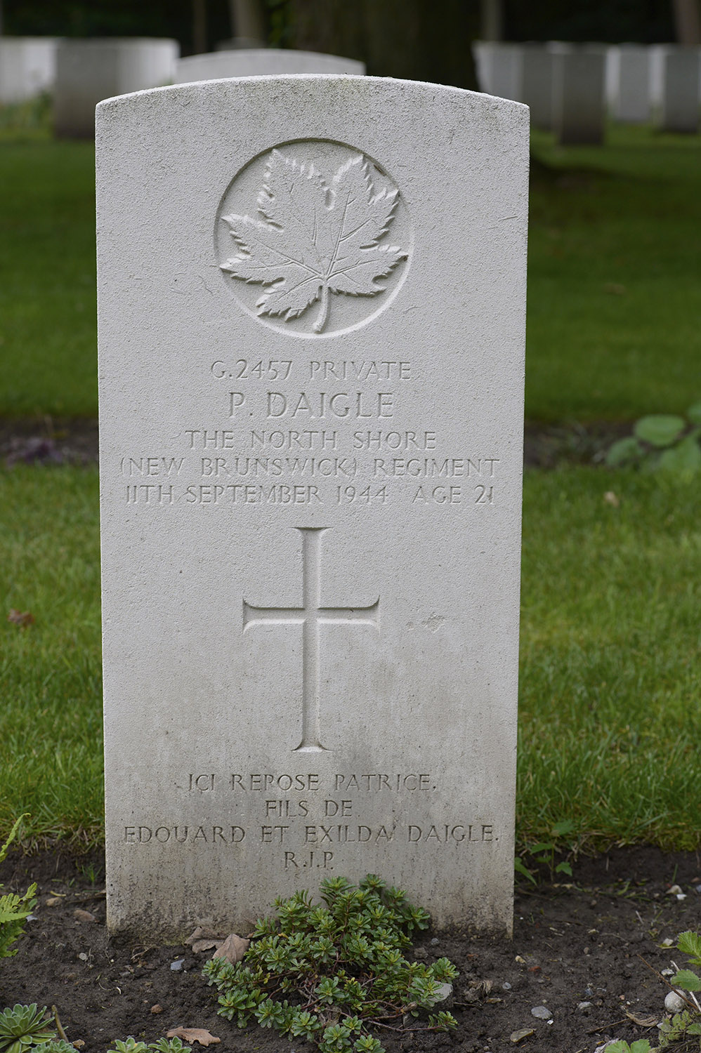 DAIGLE, PATRICE - North Shore (New Brunswick) Regiment (incorrect)