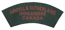 Argyll and Sutherland Highlanders of Canada (Princess Louise's), R.C.I.C.