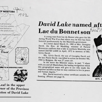 David Lake - Royal Winnipeg Rifles, R.C.I.C.