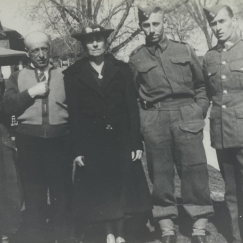 On the left William George, father and mother, Allan Frederick and Charles.