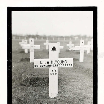 Temporary cross YOUNG, WALLACE HAY - Adegem Canadian War Cemetery