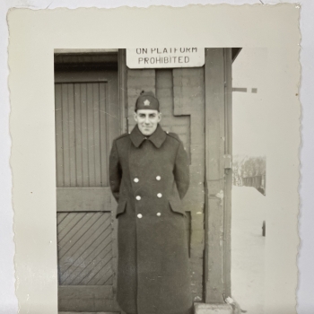 Pte Dean in the winter of 1943 (Canada)