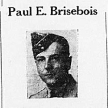 Newspaper article about Paul Emile Brisebois